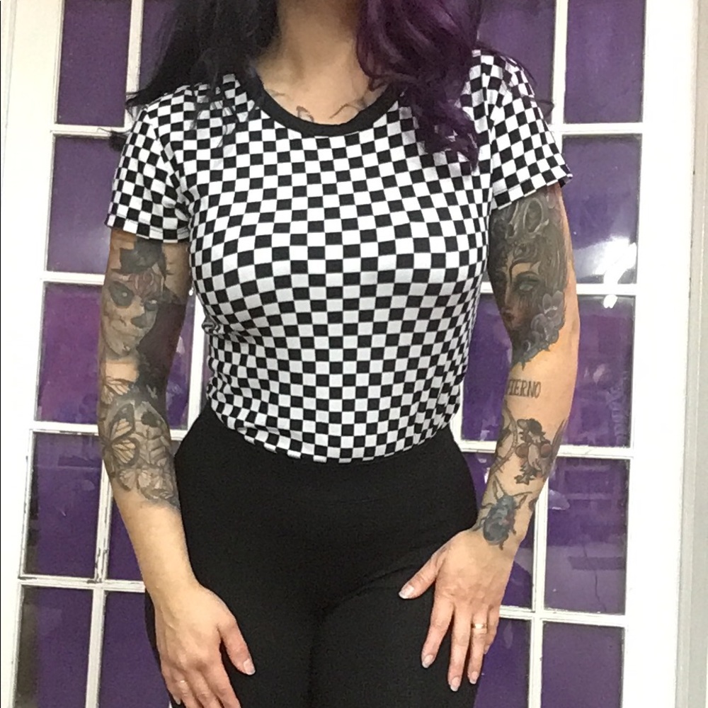 Vans style Checkered Top
